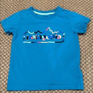 Patagonia Kids Vibrant Blue Tee